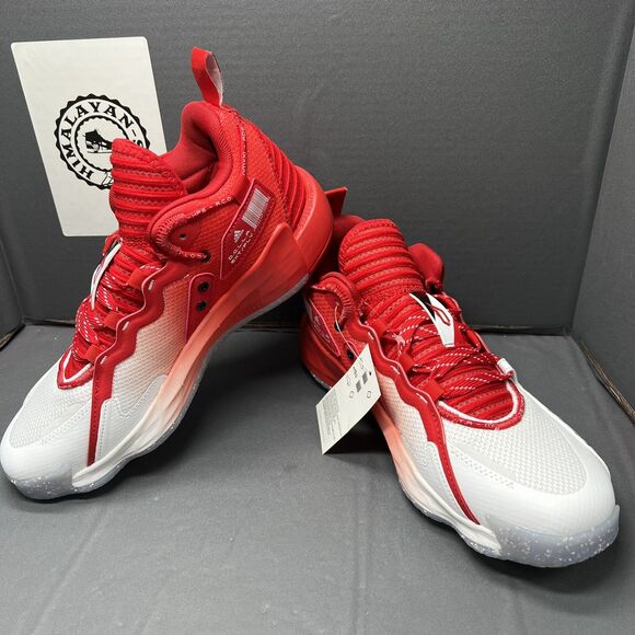 Adidas Dame 7 EXTPLY GV9869 Footwear White Scarlet Basketball Men Size 7.5 NEW main image 10